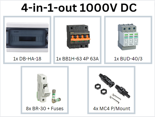 4-In-1-Out Combiner Box (1000V DC)