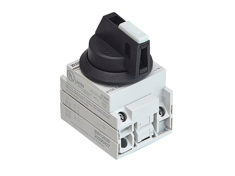 2P 50A DC Isolator Switch (Panel Mount Rotary, 1000V DC)